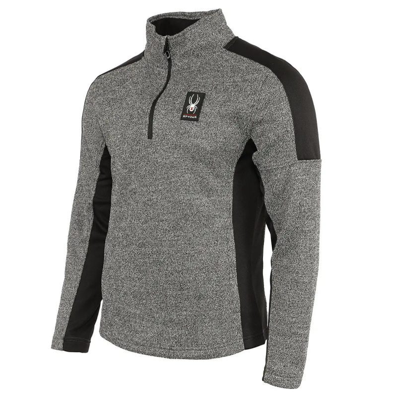 s194753440043par spyder 20men 27s 20mendoza 20half 20zip 20pullover 20charcoal 20heather 2