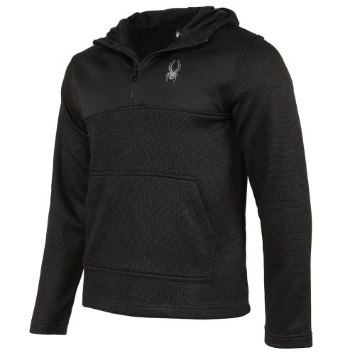 s195958138070par spyder 20men 27s 20ray 20half zip 20pullover 20hoodie 20black 2b